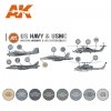 AK Interactive AK11744 US NAVY & USMC MODERN AIRCRAFT & HELICOPTER COLORS 8x17 ml